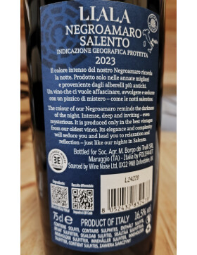 Negroamaro Salento Liala 2023 BORGO DEI TRULLI