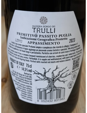 Primitivo Appassimento Lucale 2023 BORGO DEI TRULLI
