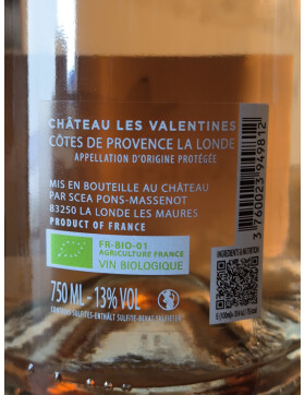 Chateau Les Valentines Rose 2024 CHATEAU LES VALENTINES...