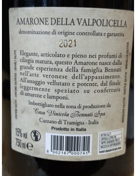 Amarone I Gadi 2021 BENNATI