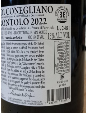 Marzemino Stefen 1624 Refrontolo 2022 DE STEFANI