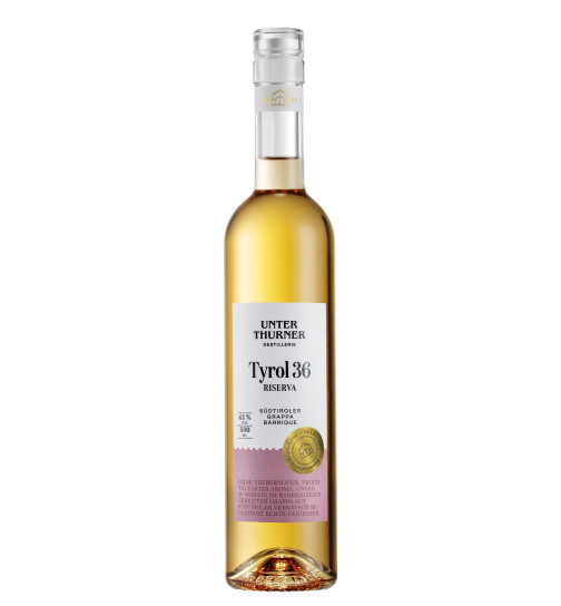 Grappa Tyrol 36 Riserva 0,5L Unterthurner