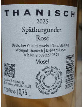 Spätburgunder Rose trocken 2025 THANISCH