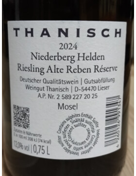 Riesling Alte Reben -Reserve- Lieserer Niederberg-Helden...