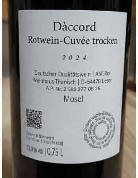 Cuvee D Accord Trocken 2024 THANISCH
