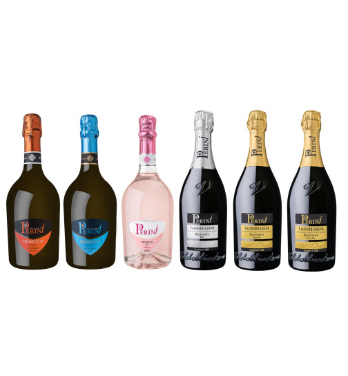 6Fl. Probierpaket Prosecco Perini