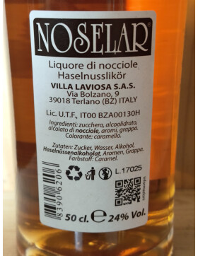 Likör Noselar (Haselnuss) 0,5L VILLA LAVIOSA