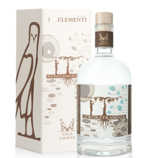 Grappa 5 Elemente Gewürztraminer 43% 0,5l VILLA LAVIOSA