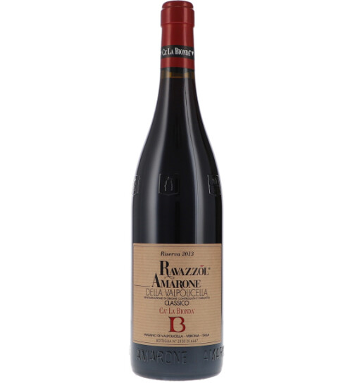 Ravazzol Amarone della Valpolicella Riserva DOCG 2013 CA LA BIONDA (bio)